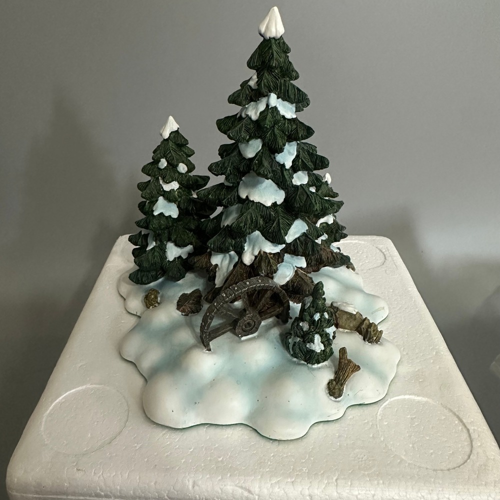 Department 56 Village Wagonwheel Pine Grove Snow Trees 52617 Christmas Accessory